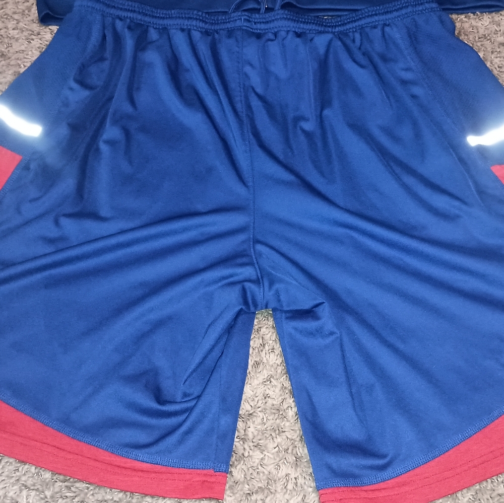 Adidas Climawarm Kansas University Jayhawks Warm Up Jacket Shorts Men's College - Picture 7 of 9